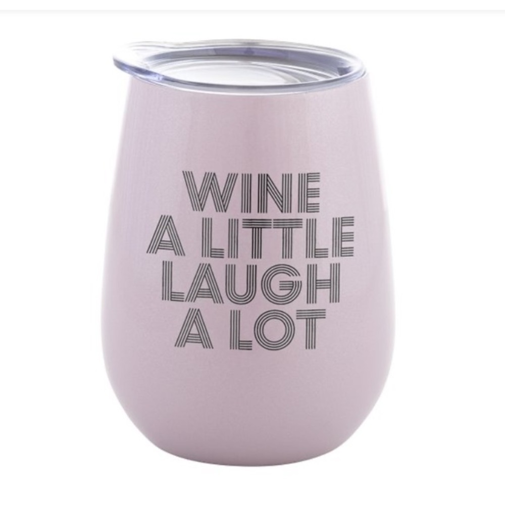 Karma Rose & Gray 'Wine a Little Laugh a Lot' Wine Tumbler